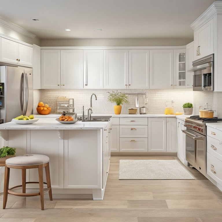 Illustration of Kitchen Designs For Apartments With A Large Kitchen Storage