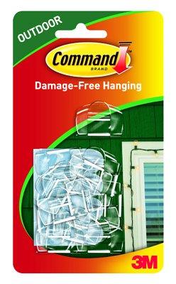 17017CLR-AW Command Outdoor Light Clips with Foam Strips