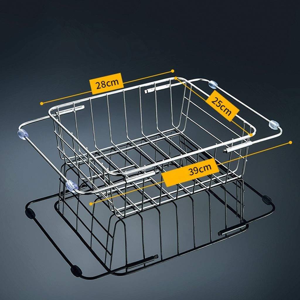 Shop for chx stainless steel sink drain rack sink drain basket kitchen household drying dish storage pool rack chxsf size l39cmh25cm