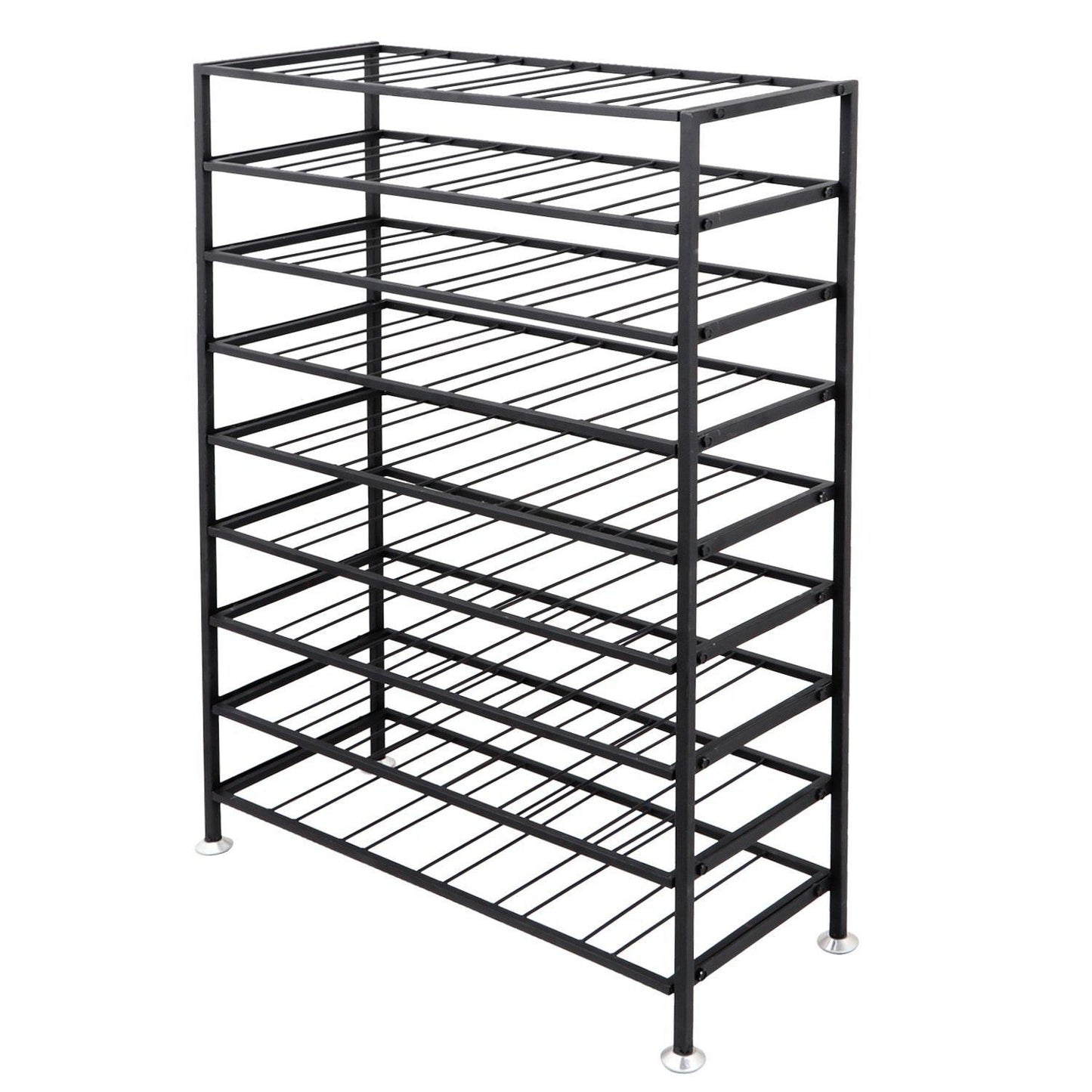 Save homgarden 54 bottle free standing deluxe large foldable metal wine rack cellar storage organizer shelves kitchen decor cabinet display stand holder