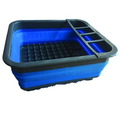 Collapsible Dish Rack Blue - BJ Enterprises & Marketing
