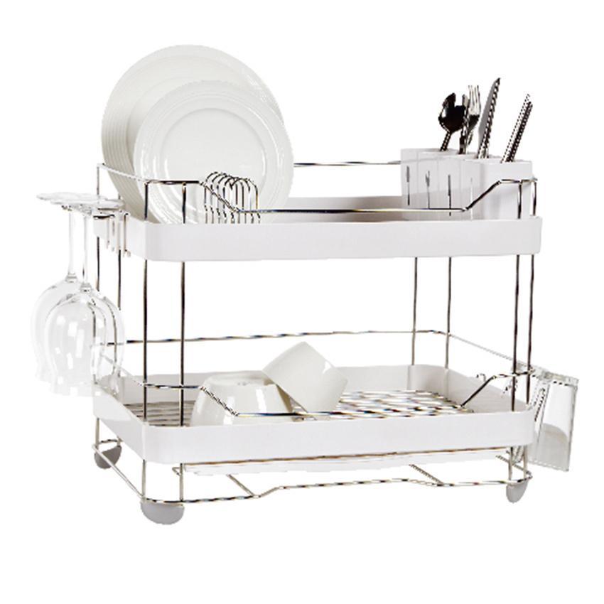 Naturinic White System Double Layer Dish Rack