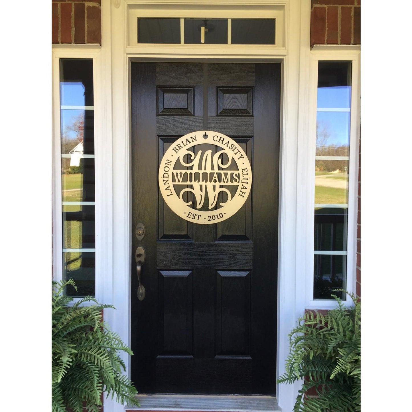 Family Name Custom Metal Sign with Established Date