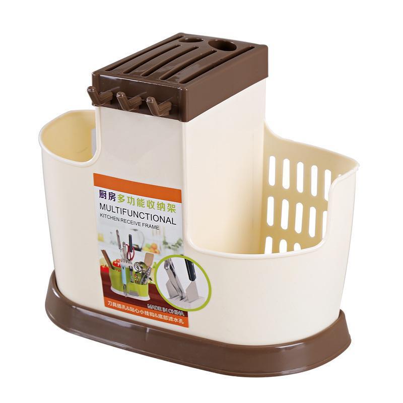 2018 Chopsticks Drain Basket Utensils Plastic Chopsticks Cage Storage Box Holder Dish Rack Kitchen Tools