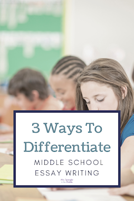 3 Ways To Differentiate Middle School Essay Writing