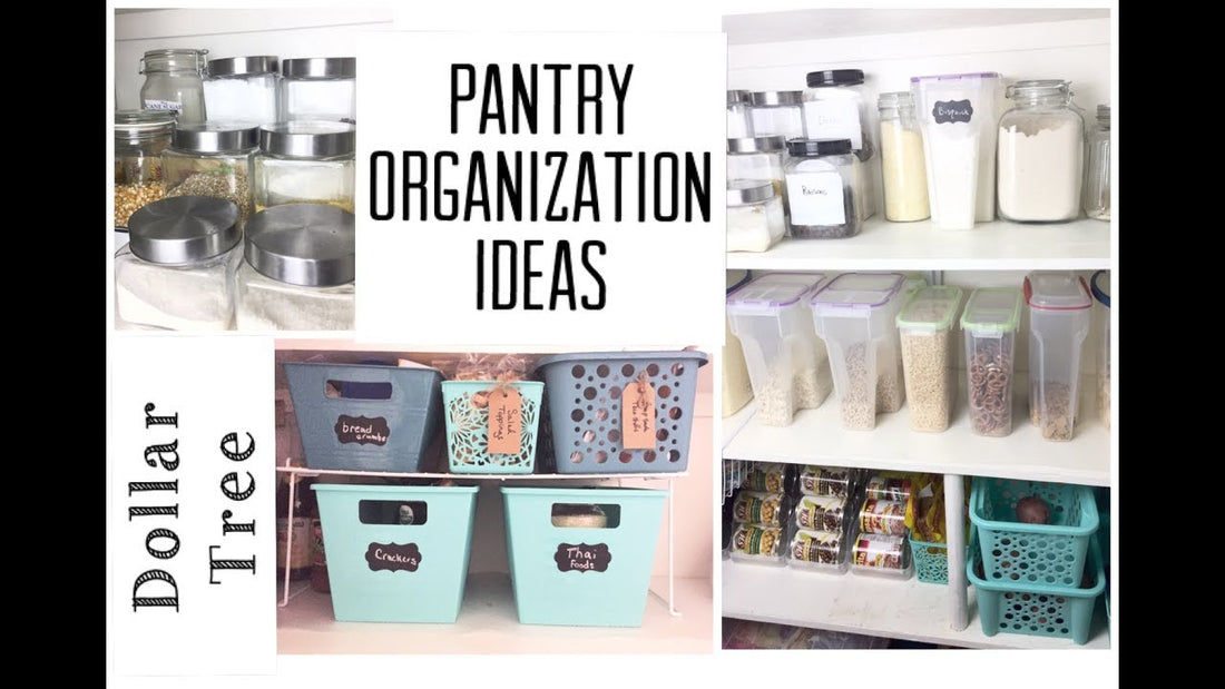 Dollar Tree Pantry Organization, How to Organize your pantry on a small budget using dollar store items