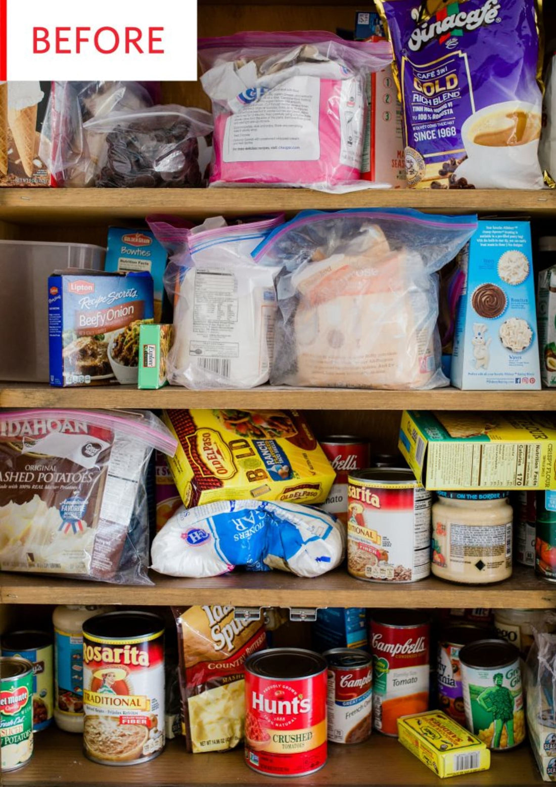 Before and After: A Cluttered, Stress-Inducing Pantry Gets a Streamlined Redo