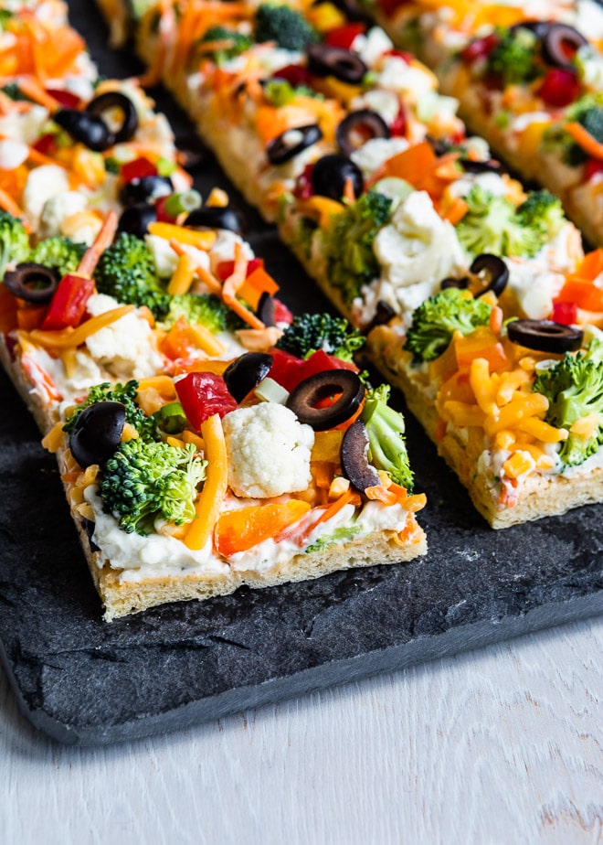 Beloved by kids and adults alike, Veggie Pizza is quite possibly the tastiest way for people to eat their vegetables