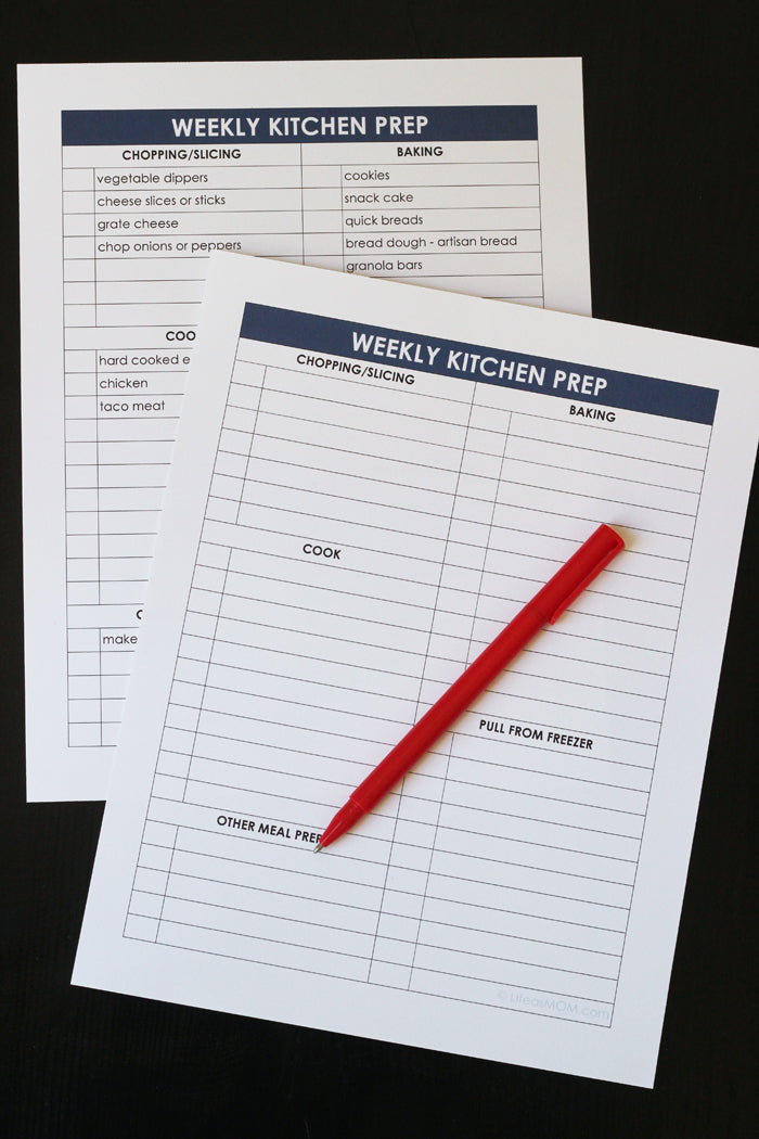 Plan Your Weekly Meal Prep Easily with this Free Meal Prep Checklist
