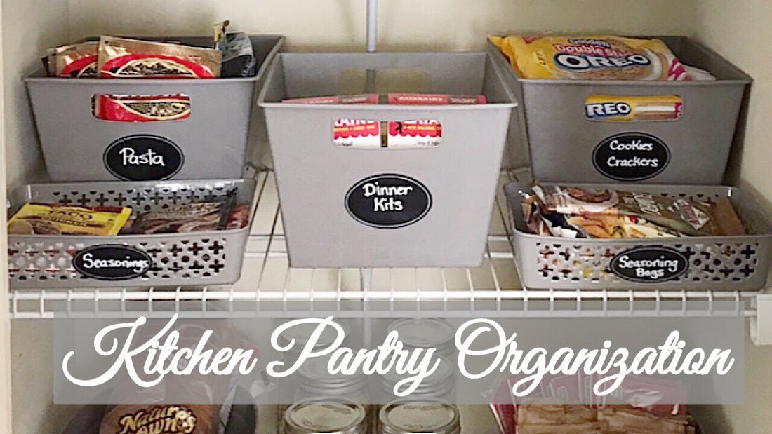 Hey Daisies! I've updated my kitchen pantry with these pretty gray containers from the Dollar Tree