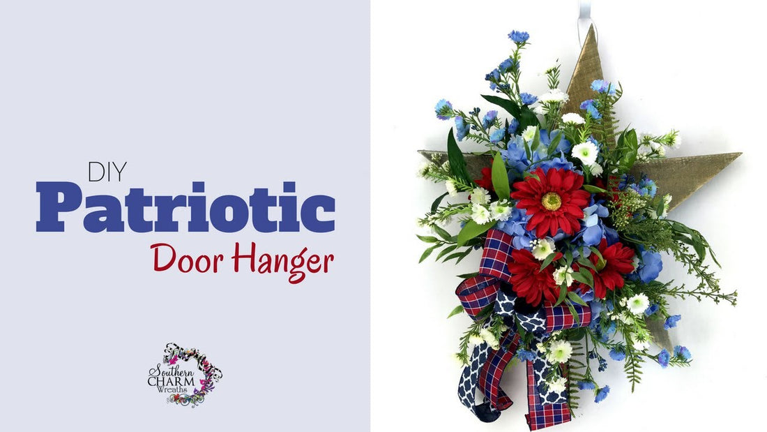 DIY Patriotic Door Hanger by Southern Charm Wreaths (3 years ago)