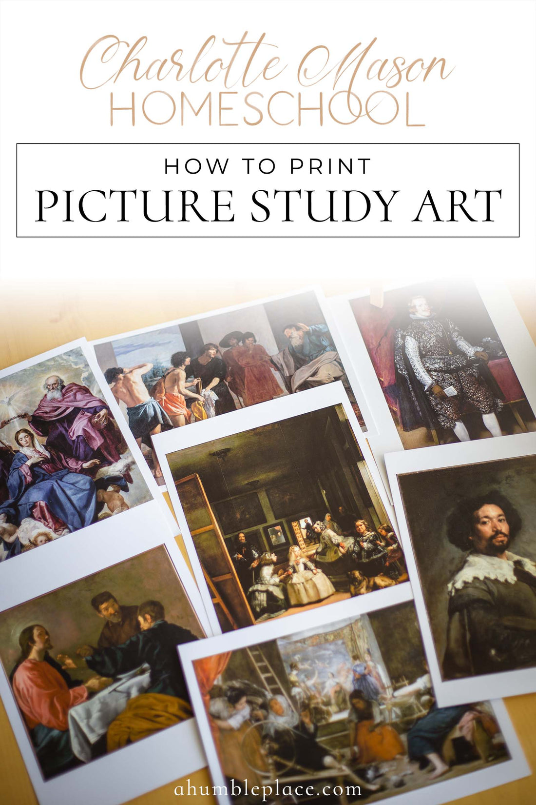 Charlotte Mason Homeschool: How to Print Picture Study Art