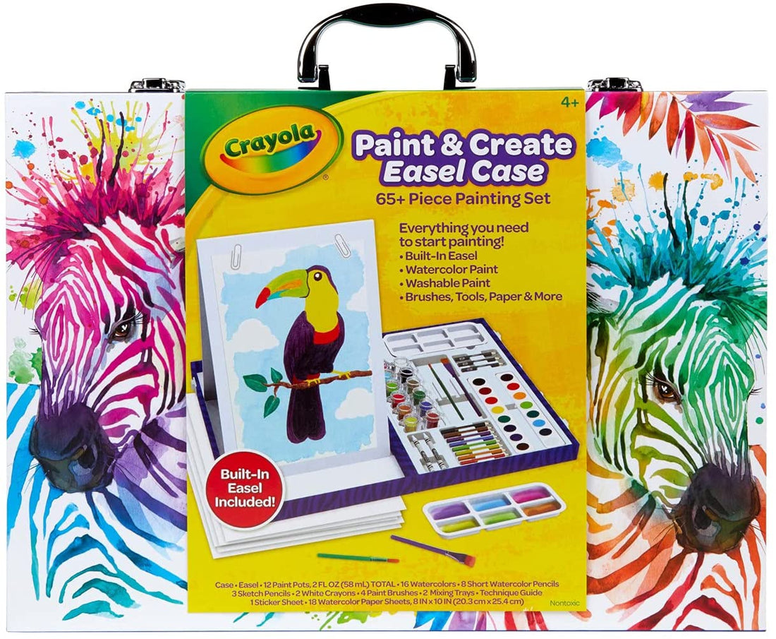 Crayola Table Top Easel & Paint Set, 65+ Pieces, Only $14.99