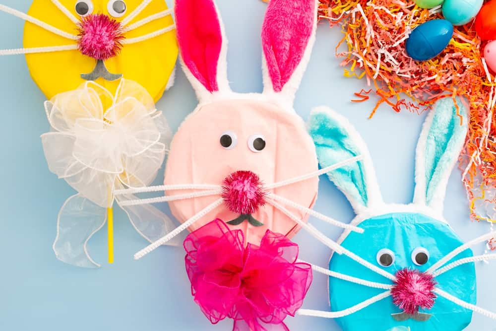 Hop into Spring with This Easy Tissue Paper Bunny Lollipop Craft