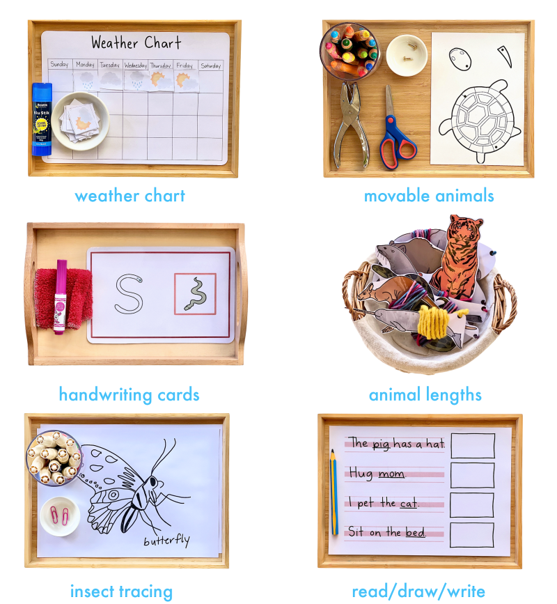 Six Activities to Try - from Missy Montessori (3-6yrs+)
