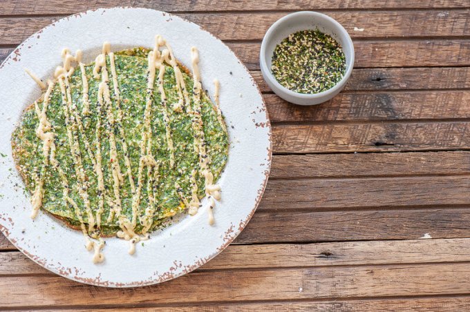 Spinach Okonomiyaki
