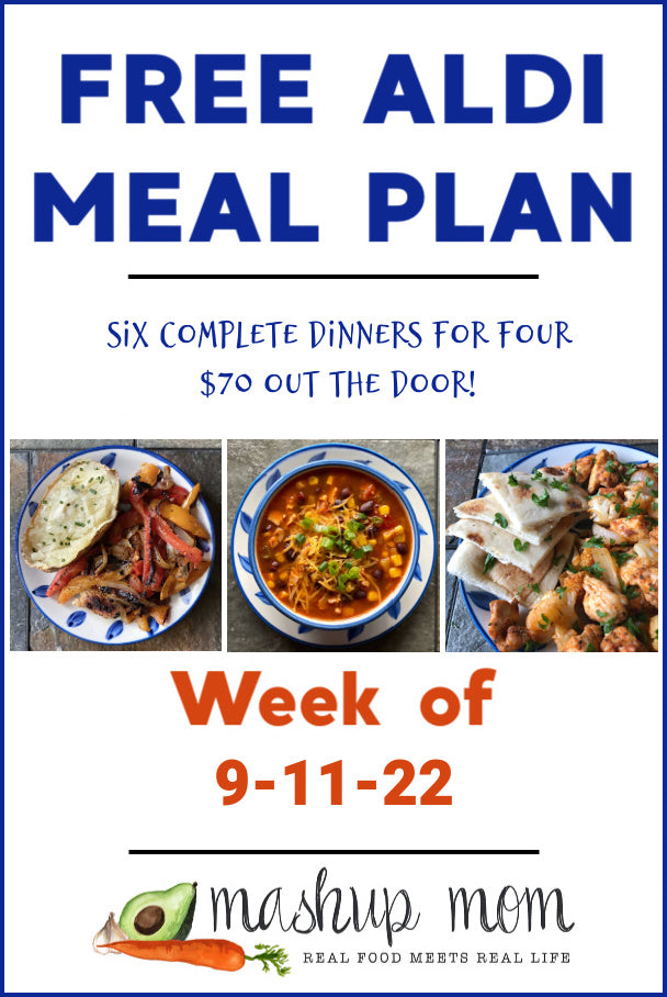 Free ALDI Meal Plan week of 9/11/22