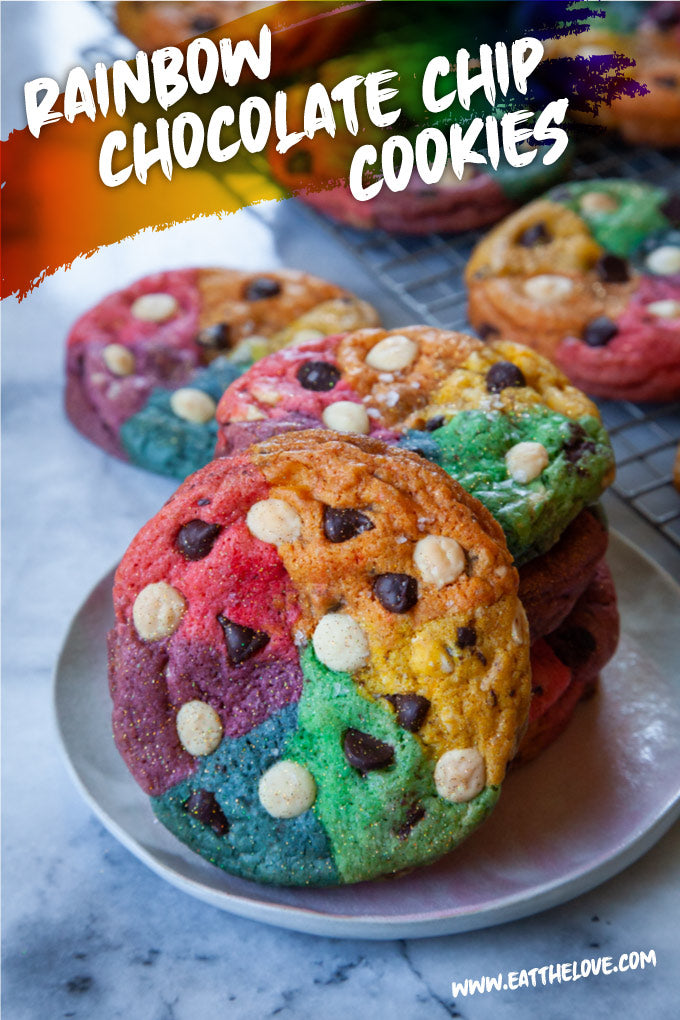 Rainbow Chocolate Chip Cookies [Sponsored Post]