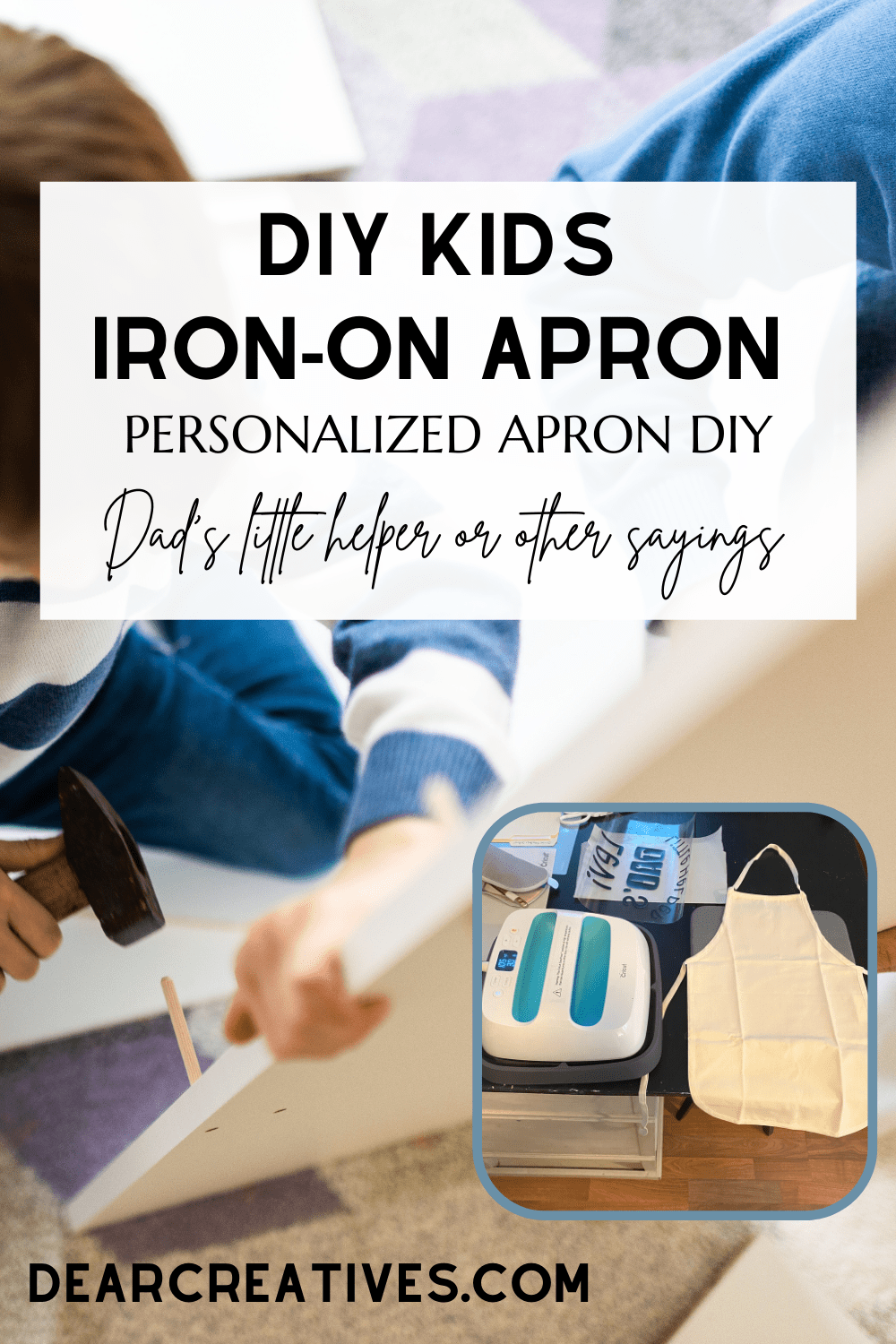 DIY Iron-On Apron – Personalize Aprons – Cricut Craft