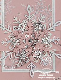 Whimsy and Wonder Stitched Snowflakes in Pink   PP564