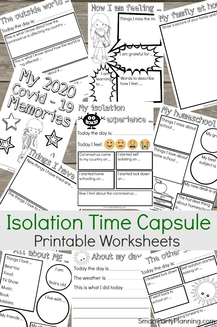 The Best Isolation Time Capsule Printables For Kids