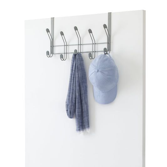 Metro Non-Slip Metal Over the Door 10 Peg Hook – Style 1011