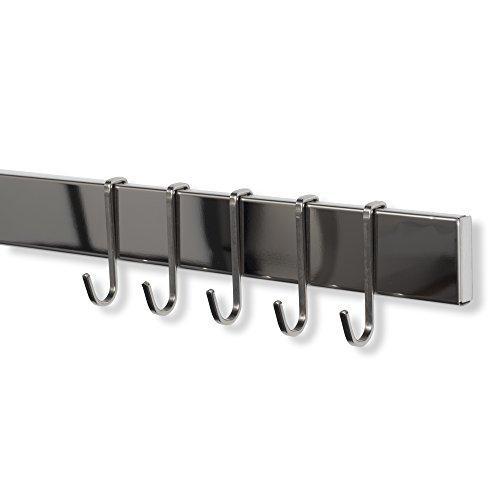 Storage wallniture kitchen bar rail pot pan lid rack organizer chrome 30 inch set of 2