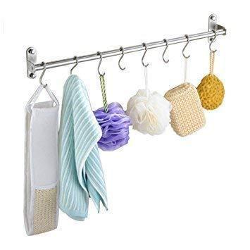 Try unitendo multifunction towel rack hanger hanging rack pan pot rack kitchen utensils organizer racks for kitchen and bathroom accessories in 31 stainless steel with 15 hooks