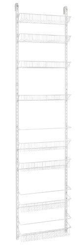 ClosetMaid 1233 Adjustable 8-Tier Wall and Door Rack, 77-Inch Height X 18-Inch Wide