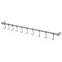 Best seller  squelo kitchen rail rack wall mounted utensil hanging rack stainless steel hanger hooks for kitchen tools pot towel