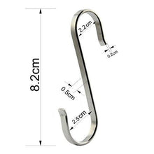 Featured ruiling 10 pack size large flat s hooks heavy duty genuine solid 304 stainless steel s shaped hanging hooks kitchen spoon pan pot hanging hooks hangers multiple uses