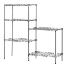 Budget 5 tier wire shelving units heavy duty adjustable stacking shelves storage rack organizer for laundry bathroom kitchen pantry us stock