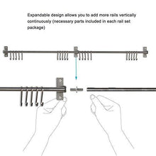 Top rated wallniture kitchen wall mount rail towel bar rack with hooks stainless steel 47 inch