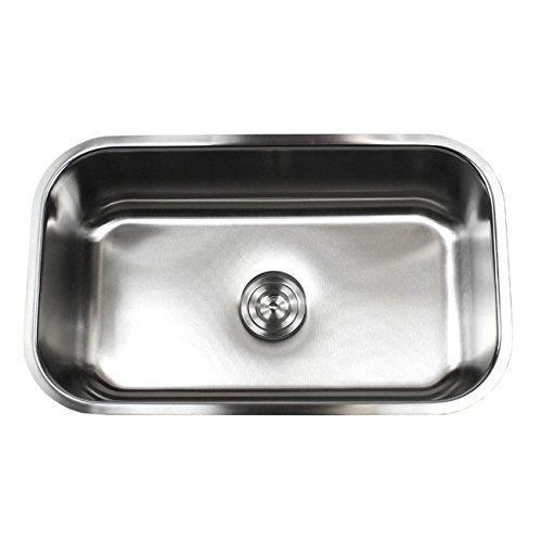 30 Inch Premium 16 Gauge Stainless Steel Undermount Single Bowl Kitchen Sink with FREE ACCESSORIES