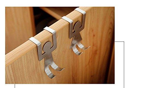 Online shopping stainless steel home kitchen wall door holder hook hangers door hook nail free door hook rack home storage shelves kangsanli