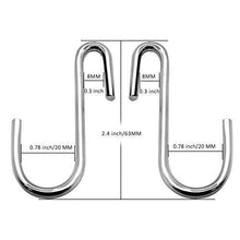 Save 30 pack cintinel heavy duty s hooks pan pot holder rack hooks hanging hangers s shaped hooks for kitchenware pots utensils clothes bags towels plants 1