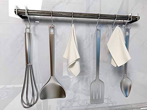 Best ykease s hooks heavy duty stainless steel kitchen s shaped hanging hooks hangers for pans pots plants bags towels pack of 30