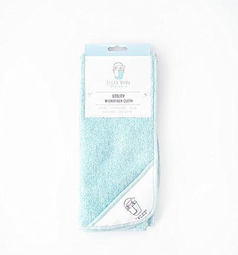 Budget friendly clean mama microfiber cleaning kit includes 3 utility cleaning cloths and 1 polishing towel large lint free washcloths for home and kitchen