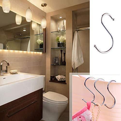 Home betrome 20 pack 3 3 s hooks heavy duty s shaped hooks s shape hangers for kitchen bathroom bedroom and office