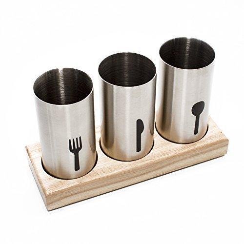 Top rated blissful home stainless steel utensil cutlery holder caddy organize your flatware silverware with ease ideal for kitchen dining entertaining picnics and much more