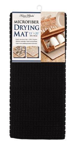 15X20 Microfiber Dish Drying Mat (Black)