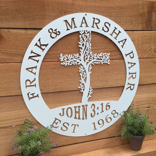 Living Tree Family Established Sign
