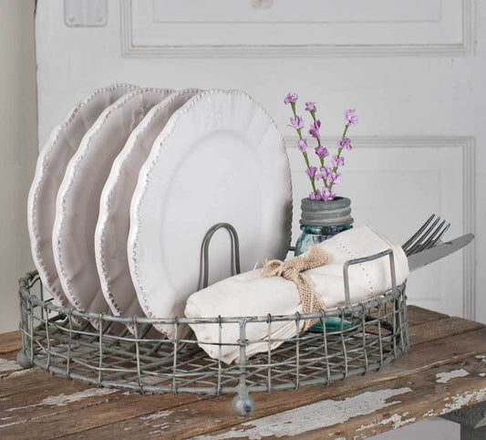 Round Metal Dish Rack