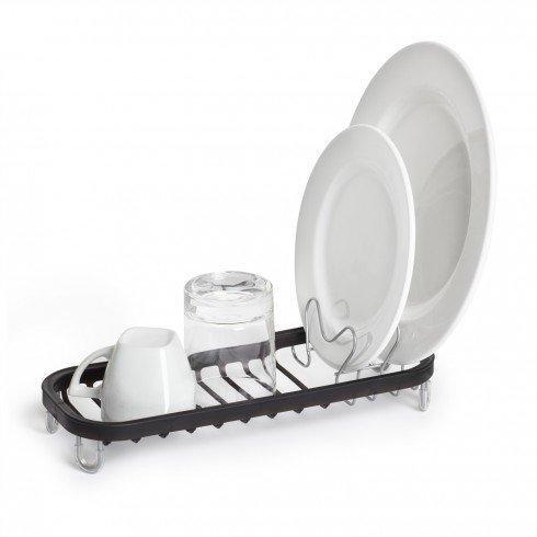 Mini Sinkin Dish Rack, Nickel/Black