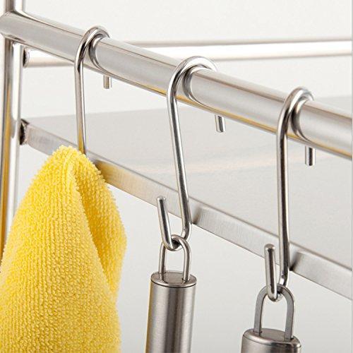 Buy now 30 pack esfun heavy duty s hooks pan pot holder rack hooks hanging hangers s shaped hooks for kitchenware pots utensils clothes bags towels plants