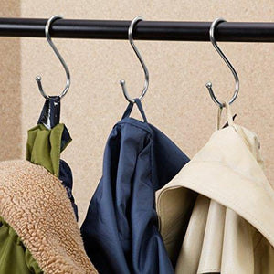 Top rated lysas 20 pack round s shaped hooks hangers for kitchen bathroom bedroom and office