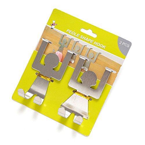 Organize with stainless steel home kitchen wall door holder hook hangers door hook nail free door hook rack home storage shelves kangsanli