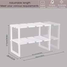 Home kelixu under sink organizer under cabinet storage 2 tier adjustable kitchen sink organizer with stainless steel pipes and 10 removable panels multifunctional storage rack for kitchen white