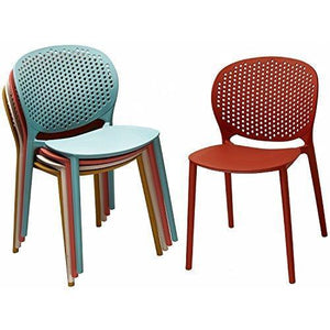 Explore 2xhome set of 2 blue contemporary modern stackable assembled plastic chair molded with back armless side matte for dining room living designer outdoor garden patio balcony work office desk kitchen