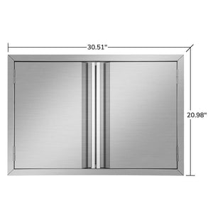 Purchase mornon bbq access door 304 stainless steel outdoor kitchen doors for grilling station outside cabinet barbeque grill 30 51 x 20 98inch